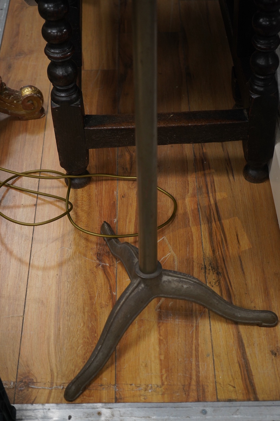 An early 20th century Stockman tailor's mannequin with cast iron stand. Condition - good